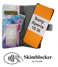 CoverIn Skimblocker Design Magneettilompakko Sony Xperia 10 III (XQ-BT52)