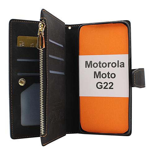 billigamobilskydd.se XL Standcase Luksuskotelo puhelimeen Motorola Moto G22