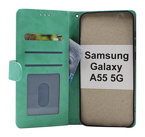 billigamobilskydd.se Zipper Standcase Wallet Samsung Galaxy A55 5G (SM-A556B)