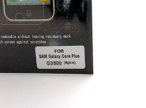 billigamobilskydd.se Kuuden kappaleen nytnsuojakalvopakett Samsung Galaxy Core Plus (G3500)