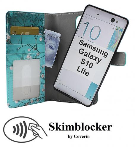 CoverIn Skimblocker Design Magneettilompakko Samsung Galaxy S10 Lite (G770F)