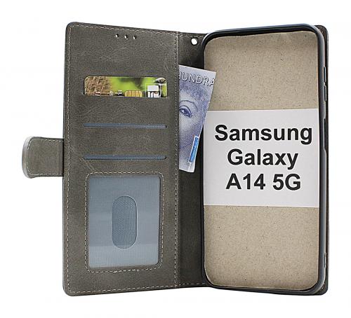 billigamobilskydd.se Zipper Standcase Wallet Samsung Galaxy A14 4G / 5G