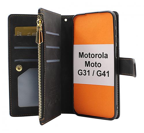 billigamobilskydd.se XL Standcase Luksuskotelo puhelimeen Motorola Moto G31/G41