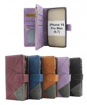 billigamobilskydd.se XL Standcase Luksuskotelo puhelimeen iPhone 14 Pro Max (6.7)