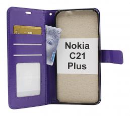billigamobilskydd.se Crazy Horse Lompakko Nokia C21 Plus