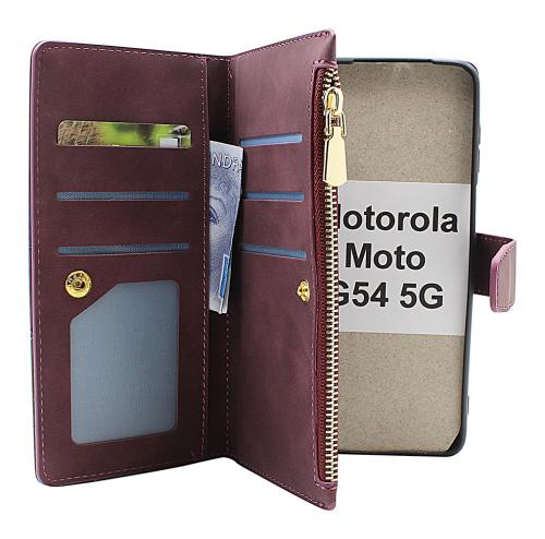 billigamobilskydd.se XL Standcase Luksuskotelo puhelimeen Motorola Moto G54 5G