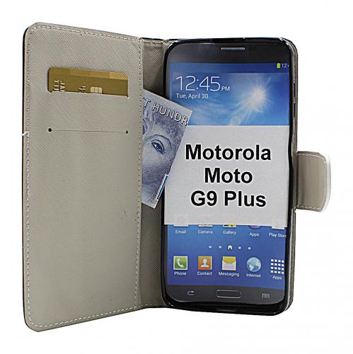 billigamobilskydd.se Kuviolompakko Motorola Moto G9 Plus