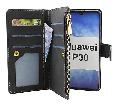 billigamobilskydd.se XL Standcase Luksuskotelo puhelimeen Huawei P30 (ELE-L29)