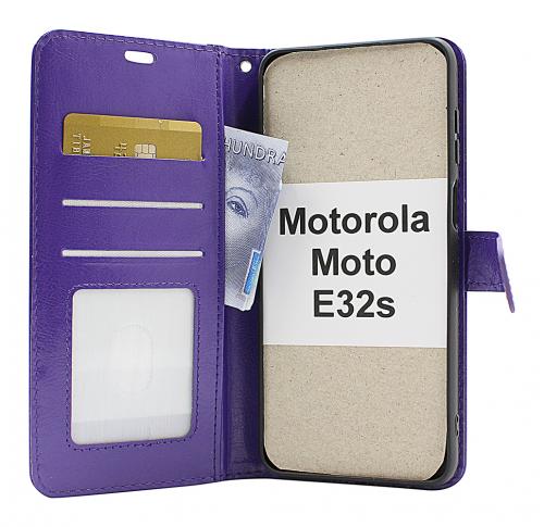 Crazy Horse Lompakko Motorola Moto E32s