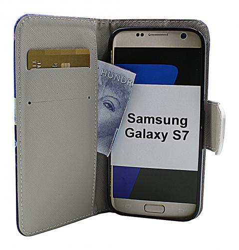 billigamobilskydd.se Kuviolompakko Samsung Galaxy S7 (G930F)