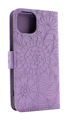 billigamobilskydd.se Flower Standcase Wallet iPhone 14 (6.1)