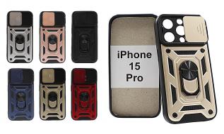 billigamobilskydd.se TPU Tough Slide Case iPhone 15 Pro
