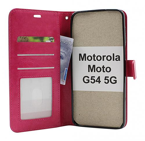 billigamobilskydd.se Crazy Horse Lompakko Motorola Moto G54 5G