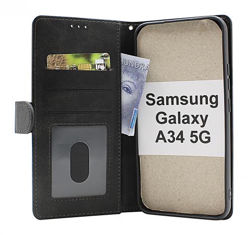 billigamobilskydd.se Zipper Standcase Wallet Samsung Galaxy A34 5G