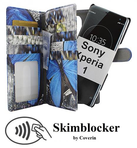 CoverIn Skimblocker XL Magnet Designwallet Sony Xperia 1 (J9110)