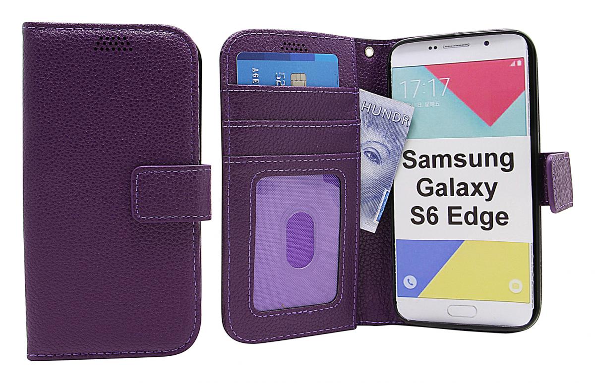 billigamobilskydd.se New Jalusta Lompakkokotelo Samsung Galaxy S6 Edge (G925F)