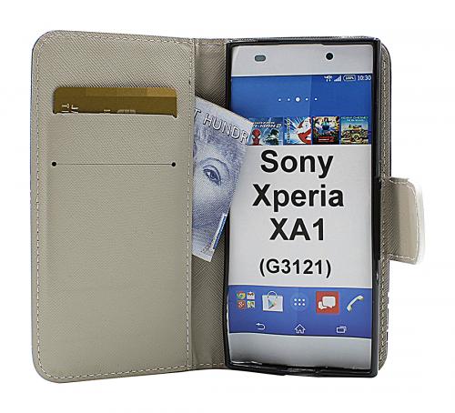 billigamobilskydd.se Kuviolompakko Sony Xperia XA1 (G3121)