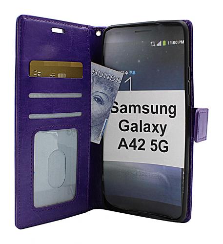 billigamobilskydd.se Crazy Horse Lompakko Samsung Galaxy A42 5G