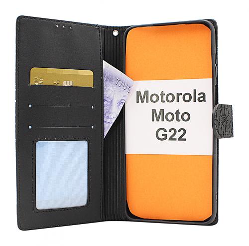 billigamobilskydd.se Flower Standcase Wallet Motorola Moto G22