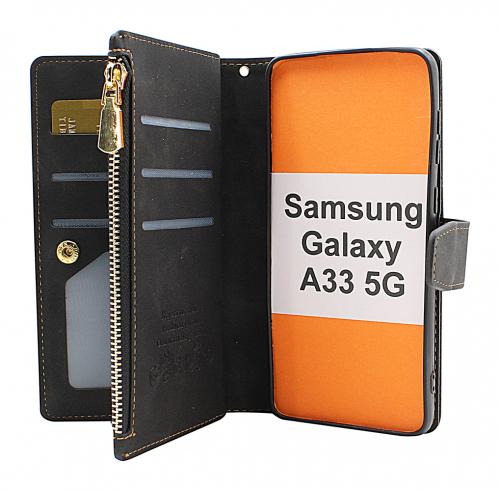 billigamobilskydd.se XL Standcase Luksuskotelo puhelimeen Samsung Galaxy A33 5G (A336B)