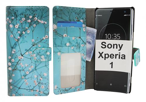 CoverIn Skimblocker Design Magneettilompakko Sony Xperia 1 (J9110)