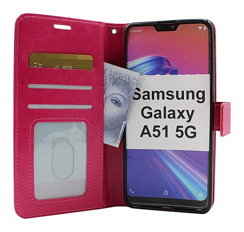 billigamobilskydd.se Crazy Horse Lompakko Samsung Galaxy A51 5G (A516B/DS)