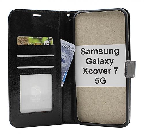billigamobilskydd.se Crazy Horse Lompakko Samsung Galaxy Xcover7 5G (SM-G556B)