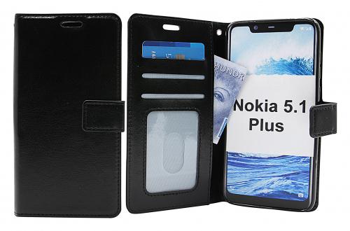 billigamobilskydd.se Crazy Horse Lompakko Nokia 5.1 Plus