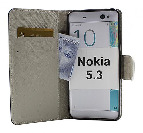 billigamobilskydd.se Kuviolompakko Nokia 5.3