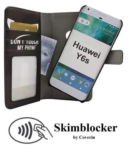 CoverIn Skimblocker Design Magneettilompakko Huawei Y6s