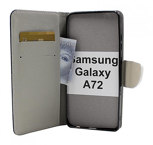 billigamobilskydd.se Kuviolompakko Samsung Galaxy A72 (A725F/DS)