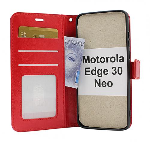 billigamobilskydd.se Crazy Horse Lompakko Motorola Edge 30 Neo 5G