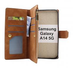 billigamobilskydd.se XL Standcase Luksuskotelo puhelimeen Samsung Galaxy A14 4G / 5G