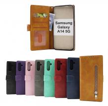 billigamobilskydd.se Zipper Standcase Wallet Samsung Galaxy A14 5G