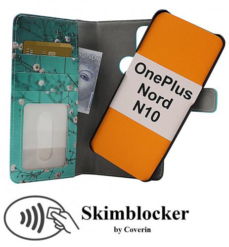 CoverIn Skimblocker Design Magneettilompakko OnePlus Nord N10