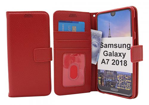 billigamobilskydd.se New Jalusta Lompakkokotelo Samsung Galaxy A7 2018 (A750FN/DS)