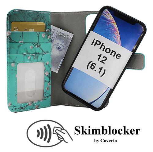 Skimblocker Design Magneettilompakko iPhone 12 (6.1)