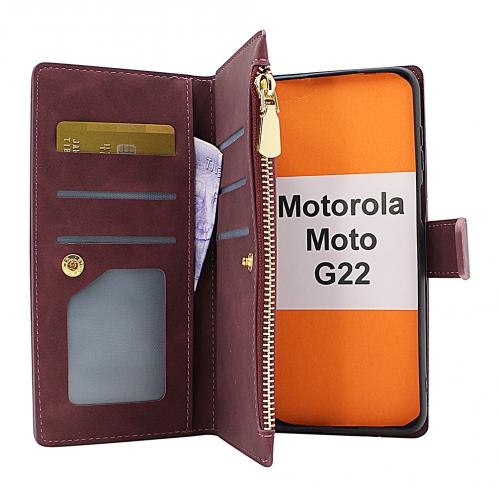 billigamobilskydd.se XL Standcase Luksuskotelo puhelimeen Motorola Moto G22