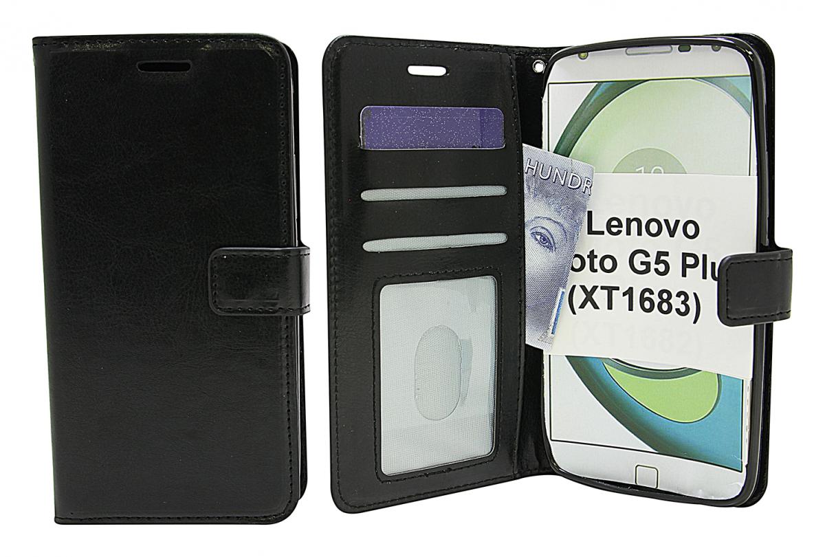 billigamobilskydd.se Crazy Horse Lompakko Lenovo Moto G5 Plus (XT1683)