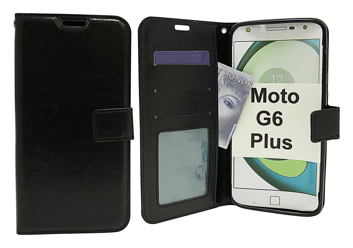 billigamobilskydd.se Crazy Horse Lompakko Motorola Moto G6 Plus