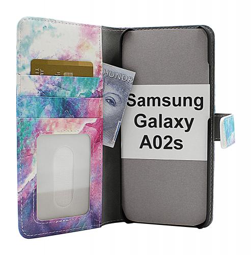 CoverIn Skimblocker Design Magneettilompakko Samsung Galaxy A02s