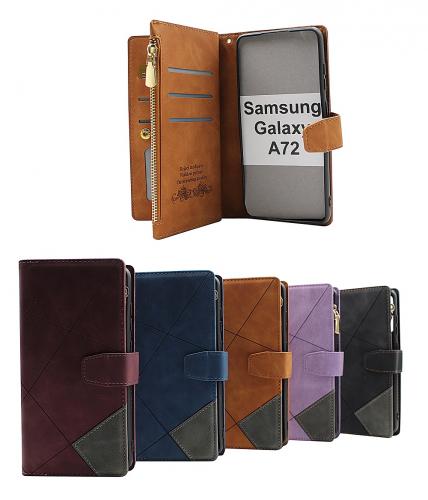 billigamobilskydd.se XL Standcase Luksuskotelo puhelimeen Samsung Galaxy A72 (SM-A725F/DS)