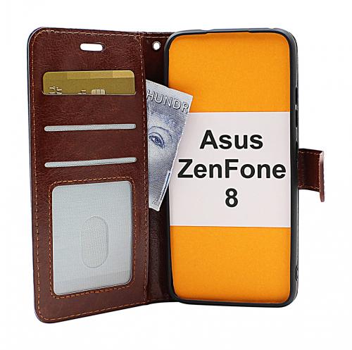 billigamobilskydd.se Crazy Horse Lompakko Asus ZenFone 8 (ZS590KS)