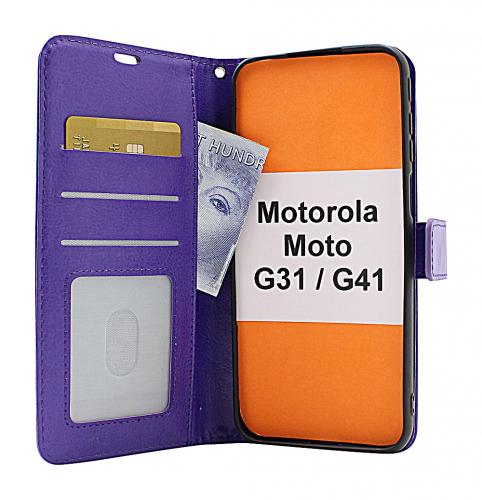 billigamobilskydd.se Crazy Horse Lompakko Motorola Moto G31/G41