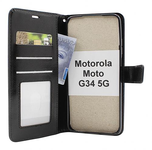 billigamobilskydd.se Crazy Horse Lompakko Motorola Moto G34 5G