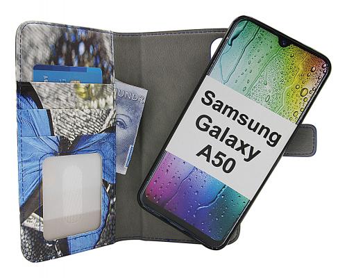 CoverIn Skimblocker Design Magneettilompakko Samsung Galaxy A50 (A505FN/DS)