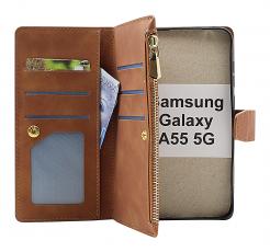 billigamobilskydd.se XL Standcase Luksuskotelo puhelimeen Samsung Galaxy A55 5G (SM-A556B)