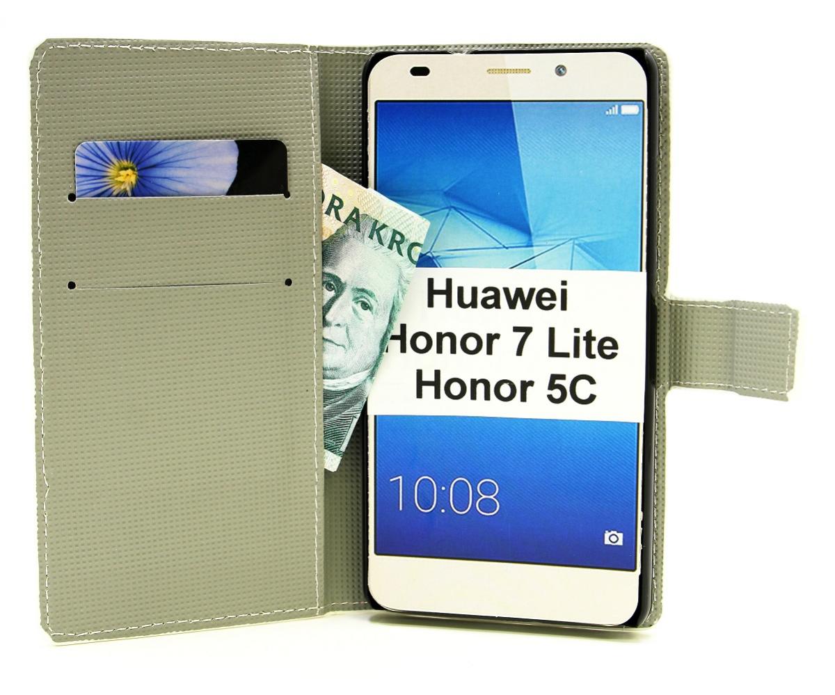 billigamobilskydd.se Kuviolompakko Huawei Honor 7 Lite