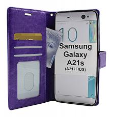 billigamobilskydd.se Crazy Horse Lompakko Samsung Galaxy A21s (A217F/DS)