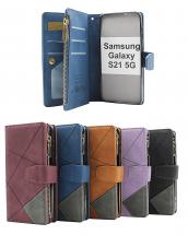 billigamobilskydd.se XL Standcase Luksuskotelo puhelimeen Samsung Galaxy S21 5G (SM-G991B)